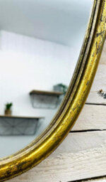 My Square Mile Gold Wall Mirror For Hallways Bathrooms, Height 49Cms, Width 39Cms, Depth 39Cms  Pre Installed Rear Hanging Bracket. - thumbnail 2