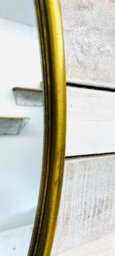 My Square Mile Gold Wall Mirror For Hallways Bathrooms, Height 49Cms, Width 39Cms, Depth 39Cms  Pre Installed Rear Hanging Bracket. - thumbnail 3