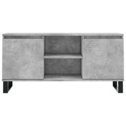 Berkfield Tv Cabinet Concrete Grey 104X35X50 Cm Engineered Wood - thumbnail 5