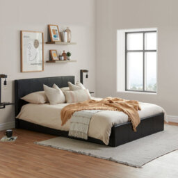 Birlea Berlin Double Ottoman Bed Brown - thumbnail 2