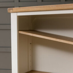 The Furniture Market Cheshire Cream Painted Large Tall Bookcase With 4 Adjustable Shelves - thumbnail 5