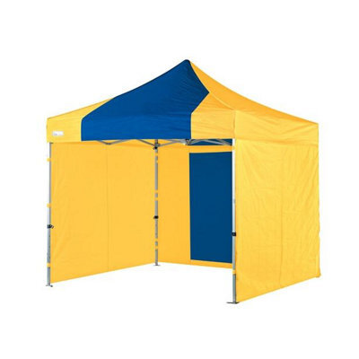 3M X 3M Heavy Duty Gazebo - Yellow/blue - image 1