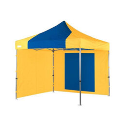 3M X 3M Heavy Duty Gazebo - Yellow/blue - thumbnail 4
