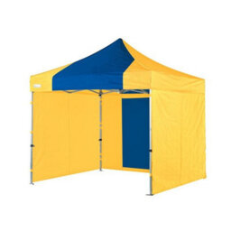 3M X 3M Heavy Duty Gazebo - Yellow/blue - thumbnail 1