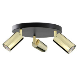 Luminosa Lighting Luminosa Eye Ceiling Spotlight Clusters Black, Gold, 30Cm, 3X Gu10