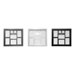 Orsina Glamarous Black Multi Photo Frame For Bedroom,eye-Catching Polyresin Image Holder, Poster Frame For Gifting - thumbnail 2