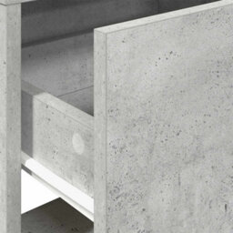 Berkfield Bedside Cabinet With Drawer Concrete Grey 51X31X47 Cm - thumbnail 8