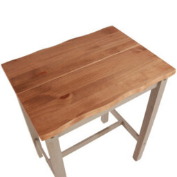Core Products Corona Grey Live Edge Rectangular High Breakfast Bar Table & Stool Set, H100Cm X W65Cm X D100Cm - thumbnail 2
