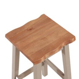 Core Products Corona Grey Live Edge Rectangular High Breakfast Bar Table & Stool Set, H100Cm X W65Cm X D100Cm - thumbnail 3