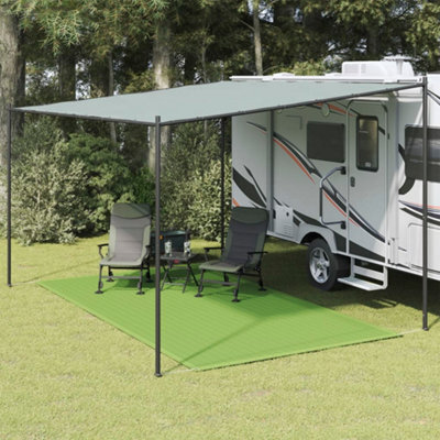 Berkfield Tent Carpet Light Green 250X400 Cm Hdpe - image 1