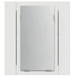 Berkfield Stylish Led Bathroom Mirror Cabinet White 40X12X45 Cm - thumbnail 9