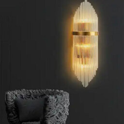 Luxury Crystal Led Wall Lamp Living Room Bedroom Bedside Indoor Wall Light Aex Modern Lighting - thumbnail 3