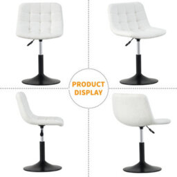 MCC Direct Dressing Table Chair Height Adjustable Vanity Stool - Drake - thumbnail 4
