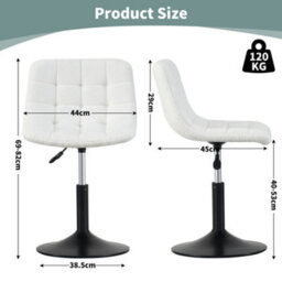 MCC Direct Dressing Table Chair Height Adjustable Vanity Stool - Drake - thumbnail 6
