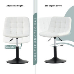 MCC Direct Dressing Table Chair Height Adjustable Vanity Stool - Drake - thumbnail 2