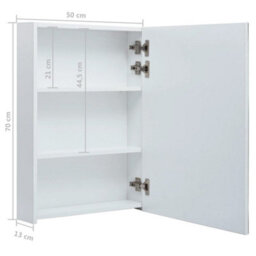 Berkfield Led Bathroom Mirror Cabinet 50X13X70 Cm - thumbnail 8