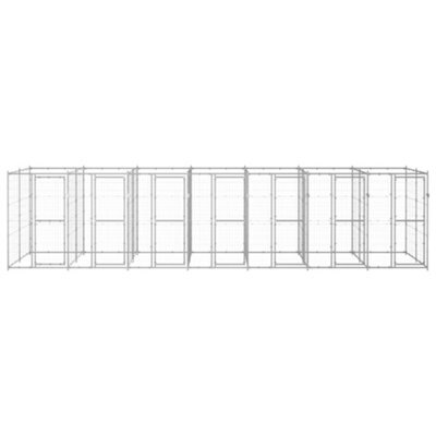 Berkfield Durable Outdoor Dog Kennel Galvanised Steel 16.94 M2 - image 1