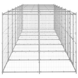 Berkfield Durable Outdoor Dog Kennel Galvanised Steel 16.94 M2 - thumbnail 3