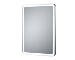 Balterley Quixhill Rectangular Framed Led Touch Sensor Mirror With Demister, 700X500mm - Chrome