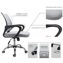 Adjustable Height Ergonomic Mesh Home Office Chair Computer Chair - thumbnail 2