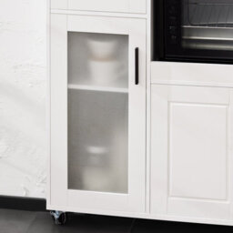 Sobuy Fsb78-W, Sideboard Microwave Cabinet Dining Room Cupboard Kitchen Trolley, White - thumbnail 8