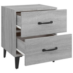 Berkfield Bedside Cabinet Grey Sonoma 40X35X47.5 Cm - thumbnail 5
