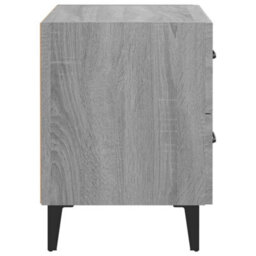 Berkfield Bedside Cabinet Grey Sonoma 40X35X47.5 Cm - thumbnail 6