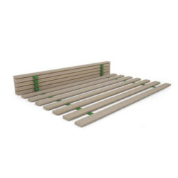 Nodax Super King Bed 6Ft Slats - Solid Pine Wood Replacement Slats, Sustainable, Eco-Friendly Material, Easy Assembly - Set Of 16 - thumbnail 1