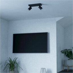 Loops Sleek Black Bar Ceiling Spotlight For Indoor Spaces - Modern Design & Elegant Illumination - thumbnail 6