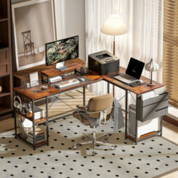 168Cm Reversible L Shaped Desk, 240Cm Two Person Desk - thumbnail 3