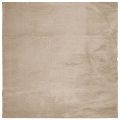 Berkfield Modern Rug Huarte Short Pile Soft And Washable Sand 160X160 Cm