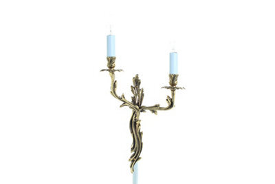 Luminosa Lighting Luminosa Louis Polished Brass Candle Wall Lamp