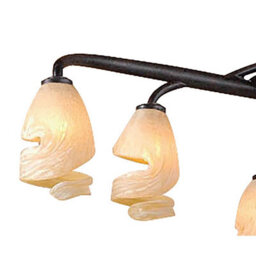 Luminosa Lighting Luminosa Forest Pendant 3 Arm 6 Light G9, Brown/black Oxide - thumbnail 5