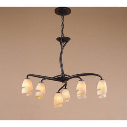 Luminosa Lighting Luminosa Forest Pendant 3 Arm 6 Light G9, Brown/black Oxide - thumbnail 2