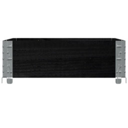 Berkfield Garden Planter Black 80X60 Cm Solid Wood Pine - thumbnail 4