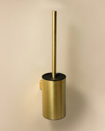 Cosmic Toilet Brush, Wall-Mounted, Brushed Gold Pvd, Architect S+ Collection - thumbnail 2