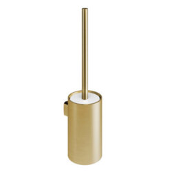 Cosmic Toilet Brush, Wall-Mounted, Brushed Gold Pvd, Architect S+ Collection