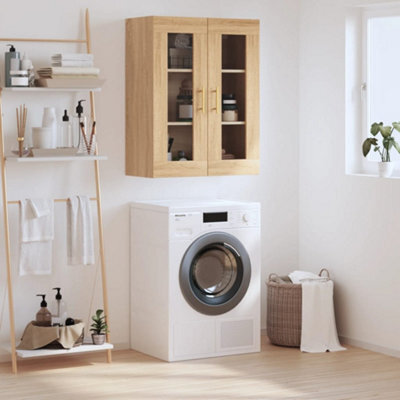 Berkfield Wall Mounted Cabinet Sonoma Oak 69.5X34X90 Cm - image 1