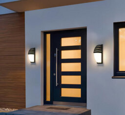 Outdoor Black Wall Light Waterproof Ip65 Led Warm Light 12W 58X12Cm 2 Pack - thumbnail 3