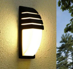 Outdoor Black Wall Light Waterproof Ip65 Led Warm Light 12W 58X12Cm 2 Pack - thumbnail 2