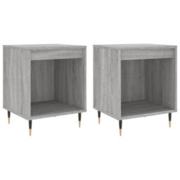 Berkfield Bedside Cabinets 2 Pcs Grey Sonoma 40X35X50 Cm Engineered Wood - thumbnail 2