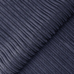 Furnishings For Less UK Luxor Navy Blue Jumbo Cord 4 Seater Corner Sofa Right Hand Facing - Full Back - thumbnail 2