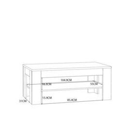 Wyld Haus Brimble Oak Coffee Table With Lower Shelf - thumbnail 5