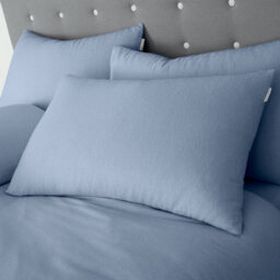 Catherine Lansfield Bedding Brushed Cotton Duvet Cover Set With Pillowcases Lansfield Blue - thumbnail 2