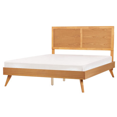 Beliani Bed Istres 160 X 200 Cm (Eu King Size) Natural Ash Wood - image 1