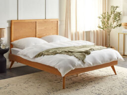 Beliani Bed Istres 160 X 200 Cm (Eu King Size) Natural Ash Wood - thumbnail 2
