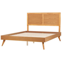 Beliani Bed Istres 160 X 200 Cm (Eu King Size) Natural Ash Wood - thumbnail 4