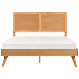 Beliani Bed Istres 160 X 200 Cm (Eu King Size) Natural Ash Wood - thumbnail 5