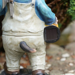 Mining Mole Lantern Resin Garden Ornament Figurine Miner Indoor Outdoor Statue - thumbnail 6