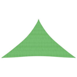 Berkfield Sunshade Sail 160 G/m2 Light Green 3.5X3.5X4.9 M Hdpe - thumbnail 1